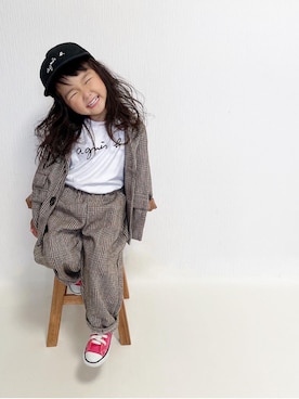 「キャップ女子」｜amoriaさん（レディース・152cm）の夏コーディネート