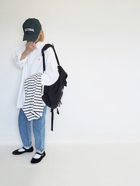 「キャップ女子」｜amoriaさん（レディース・152cm）の秋コーディネート