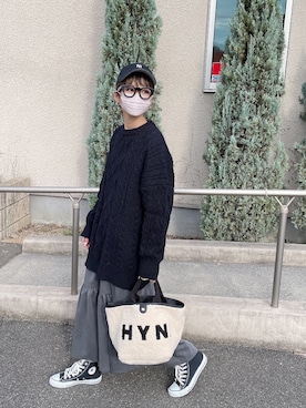 「詳細はInstagram」｜「アイテム（ワンピース/ドレス）」を使った、amoriaさん（レディース・152cm）の冬コーディネート