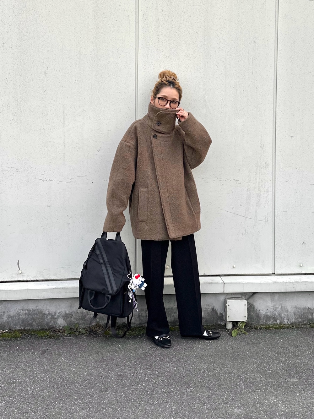 TODAYFUL/トゥデイフル】Standcollar Boucle Jacket/スタンドカラー