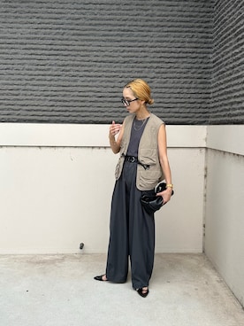 「アイテム（ベスト）」を使った、amoriaさん（レディース・152cm）の夏コーディネート