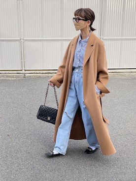 「詳細はInstagram」｜「アイテム（パンツ）」を使った、amoriaさん（レディース・152cm）の秋コーディネート