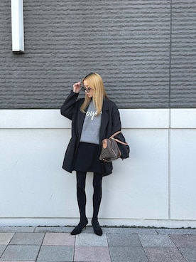 「アイテム（テーラードジャケット）」を使った、amoriaさん（レディース・153cm）の冬コーディネート