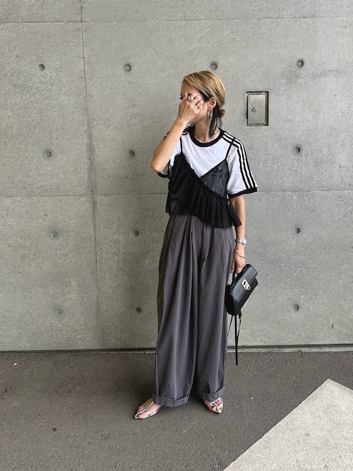 タックギャザー バルーンワイドパンツ je-101 chw22s127