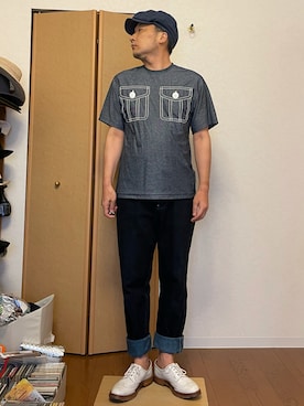 「TENDER（テンダー）のアイテム」を使った、ikutaroさん（メンズ・177cm）の夏コーディネート