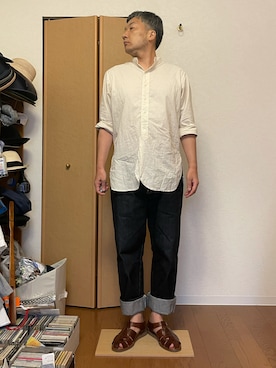 「TENDER（テンダー）のアイテム」を使った、ikutaroさん（メンズ・177cm）の夏コーディネート