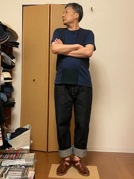 「TENDER（テンダー）のアイテム」を使った、ikutaroさん（メンズ・177cm）の夏コーディネート