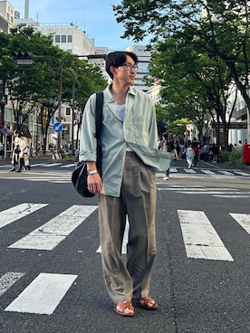 「LEMAIRE（ルメール）のアイテム」を使った、Rさん（メンズ・174cm）の春コーディネート