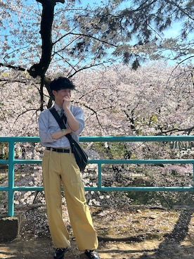 「MARNI（マルニ）のアイテム（財布/小物）」を使った、Rさん（メンズ・174cm）の春コーディネート