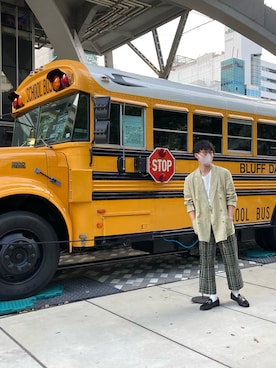 「CLANE（クラネ）のアイテム（パンツ）」を使った、Rさん（メンズ・174cm）の冬コーディネート
