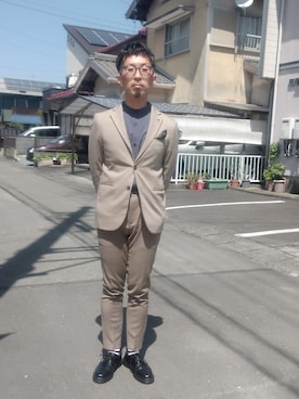 「入学式」｜「アイテム（ジャケット/アウター）」を使った、RAYCOZさん（メンズ・170cm）の春コーディネート