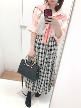 「fifth（フィフス）のアイテム（シャツ/ブラウス）」を使った、akikoさん（レディース・155cm）の夏コーディネート