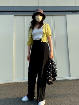 「アベイル」｜「アイテム（帽子）」を使った、あっかんさん（レディース・158cm）の春コーディネート
