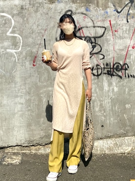 「a.depeche（アデペシュ）のアイテム」を使った、あっかんさん（レディース・158cm）の春コーディネート