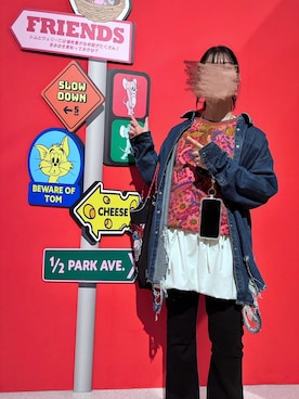 「FOREVER 21（フォーエバー トゥエンティーワン）のアイテム（パンツ）」を使った、あっかんさん（レディース・158cm）の冬コーディネート