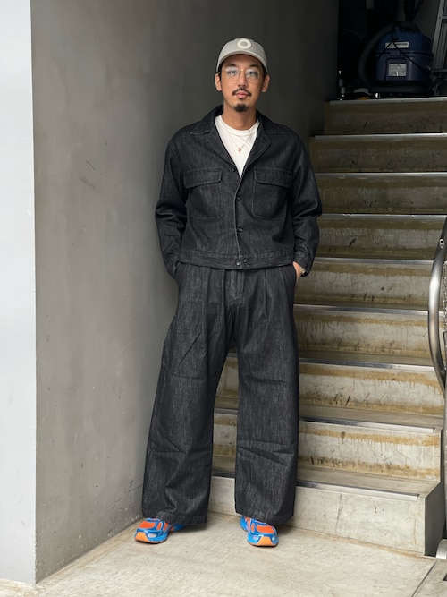 Toironier/トワロニエ/Denim 2Tuck Side Tuck Pants