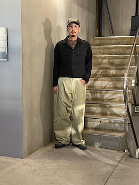 「Toironier（トワロニエ）のアイテム（ブルゾン）」を使った、野田崇太郎 GARDEN渋谷さん（メンズ・183cm）の冬コーディネート