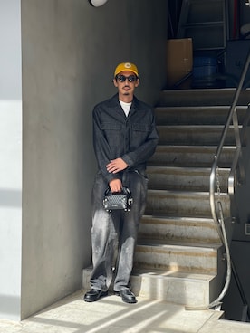 「アイテム（デニムジャケット）」を使った、野田崇太郎 GARDEN渋谷さん（メンズ・183cm）の秋コーディネート