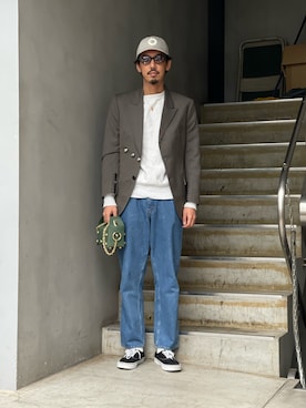 「MASU（エムエーエスユー）のアイテム」を使った、野田崇太郎 GARDEN渋谷さん（メンズ・183cm）の冬コーディネート