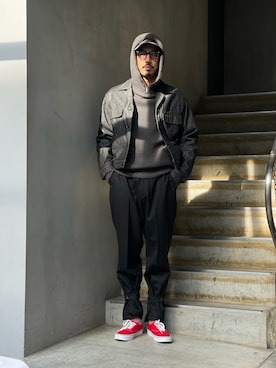 野田崇太郎 GARDEN渋谷さん（メンズ・183cm）の冬コーディネート