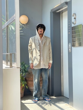 野田崇太郎 GARDEN渋谷さん（メンズ・183cm）の夏コーディネート