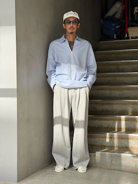 「アイテム（パンツ）」を使った、野田崇太郎 GARDEN渋谷さん（メンズ・183cm）の夏コーディネート