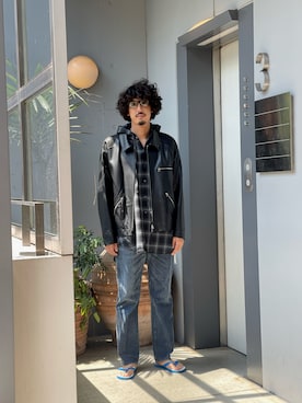 野田崇太郎 GARDEN渋谷さん（メンズ・183cm）の夏コーディネート