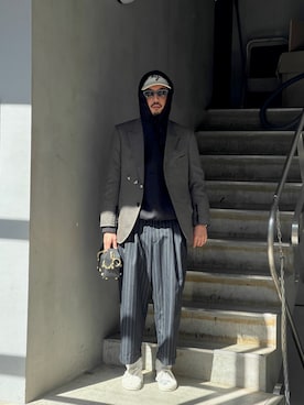 野田崇太郎 GARDEN渋谷さん（メンズ・183cm）の春コーディネート