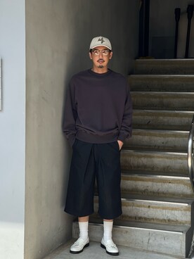 「URU（ウル）のアイテム（トップス）」を使った、野田崇太郎 GARDEN渋谷さん（メンズ・183cm）の夏コーディネート