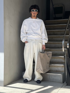 「Toironier（トワロニエ）のアイテム」を使った、野田崇太郎 GARDEN渋谷さん（メンズ・183cm）の春コーディネート