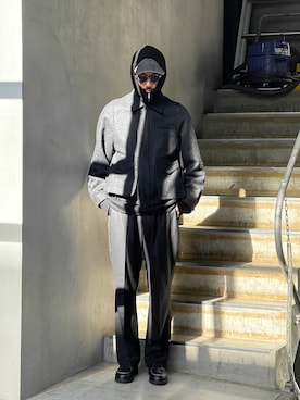 野田崇太郎 GARDEN渋谷さん（メンズ・183cm）の冬コーディネート