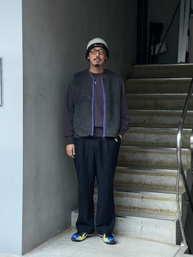 「MARMOT CAPITAL（マーモットキャピタル）のアイテム」を使った、野田崇太郎 GARDEN渋谷さん（メンズ・183cm）の秋コーディネート