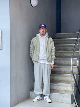 「GARDEN TOKYO（ガーデントウキョウ）のアイテム（ブルゾン）」を使った、野田崇太郎 GARDEN渋谷さん（メンズ・183cm）の冬コーディネート