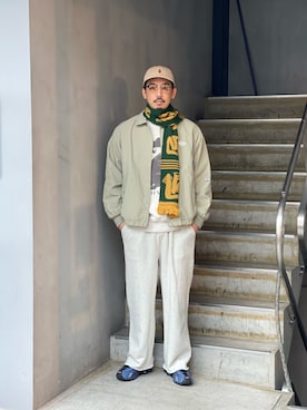 「GARDEN TOKYO（ガーデントウキョウ）のアイテム（ブルゾン）」を使った、野田崇太郎 GARDEN渋谷さん（メンズ・183cm）の冬コーディネート