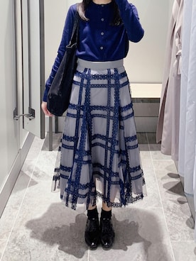 「Afternoon Tea（アフタヌーンティー）のアイテム（トートバッグ）」を使った、pinoさん（レディース・156cm）の秋コーディネート