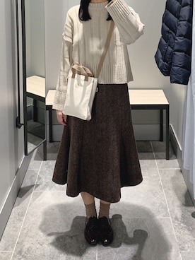 「fd style（エフディ スタイル）のアイテム」を使った、pinoさん（レディース・156cm）の冬コーディネート