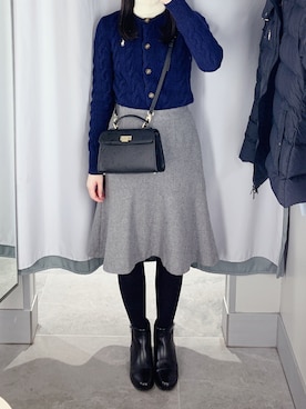 「Ralph Lauren」｜「アイテム（ブーツ）」を使った、pinoさん（レディース・156cm）の冬コーディネート