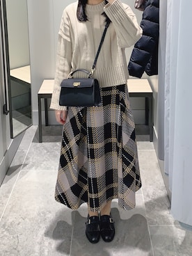 「fd style（エフディ スタイル）のアイテム」を使った、pinoさん（レディース・156cm）の冬コーディネート