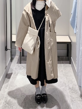 「moitytto」｜「アイテム（ジャンパースカート）」を使った、pinoさん（レディース・156cm）の秋コーディネート