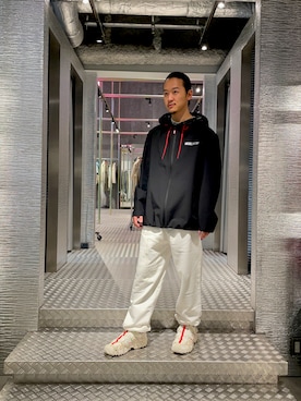 「DIESEL（ディーゼル）のアイテム（ナイロンジャケット）」を使った、yuichi.somatomoさん（メンズ・170cm）の春コーディネート