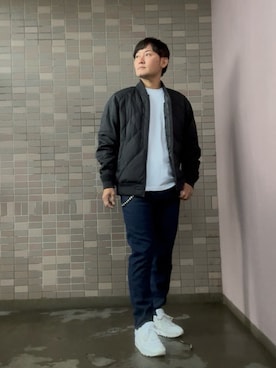 「UNIQLO（ユニクロ）のアイテム（ブルゾン）」を使った、☀︎Yonasan  さん（メンズ・167cm）の秋コーディネート