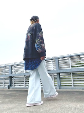 「LAD MUSICIAN（ラッドミュージシャン）のアイテム（スウェット）」を使った、hachiさん（メンズ・186cm）の秋コーディネート