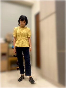 「yellow」｜C C✨さん（レディース・155cm）の春コーディネート