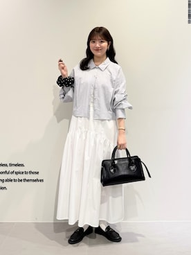 「KBF（ケイビーエフ）のアイテム（トップス）」を使った、nanakaさん（レディース・155cm）の春コーディネート