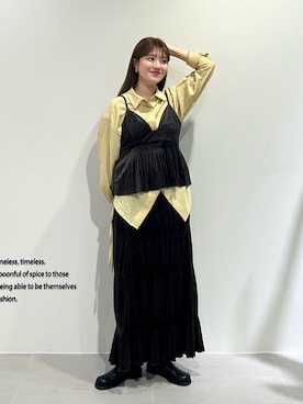 「アイテム（ワンピース）」を使った、nanakaさん（レディース・155cm・20代）の秋コーディネート