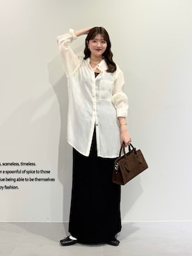 「KBF（ケイビーエフ）のアイテム（トップス）」を使った、nanakaさん（レディース・155cm）の春コーディネート