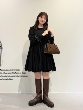 「KBF（ケイビーエフ）のアイテム（シューズ）」を使った、nanakaさん（レディース・155cm）の春コーディネート