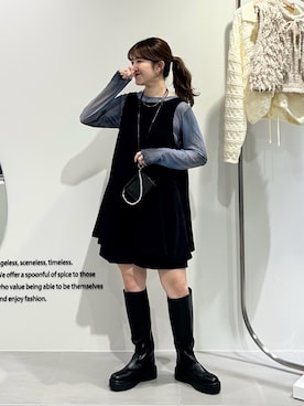 「アイテム（財布）」を使った、nanakaさん（レディース・155cm）の秋コーディネート