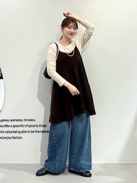 「アイテム（ワンピース）」を使った、nanakaさん（レディース・155cm・20代）の秋コーディネート