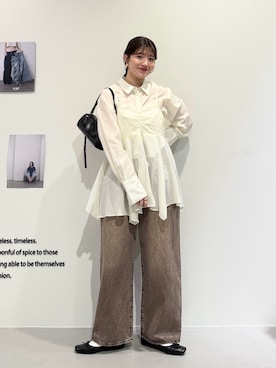 「KBF（ケイビーエフ）のアイテム」を使った、nanakaさん（レディース・155cm）の春コーディネート